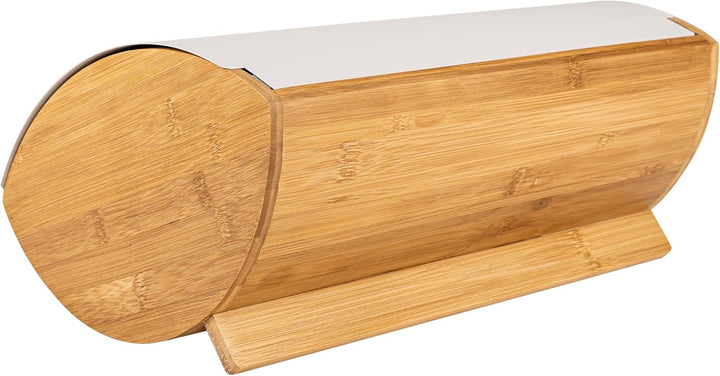 Brotkasten mit Deckel - Weiss Brotbox Klein aus Holz - Bread Box - Brotaufbewahrung - Brotkästen - B