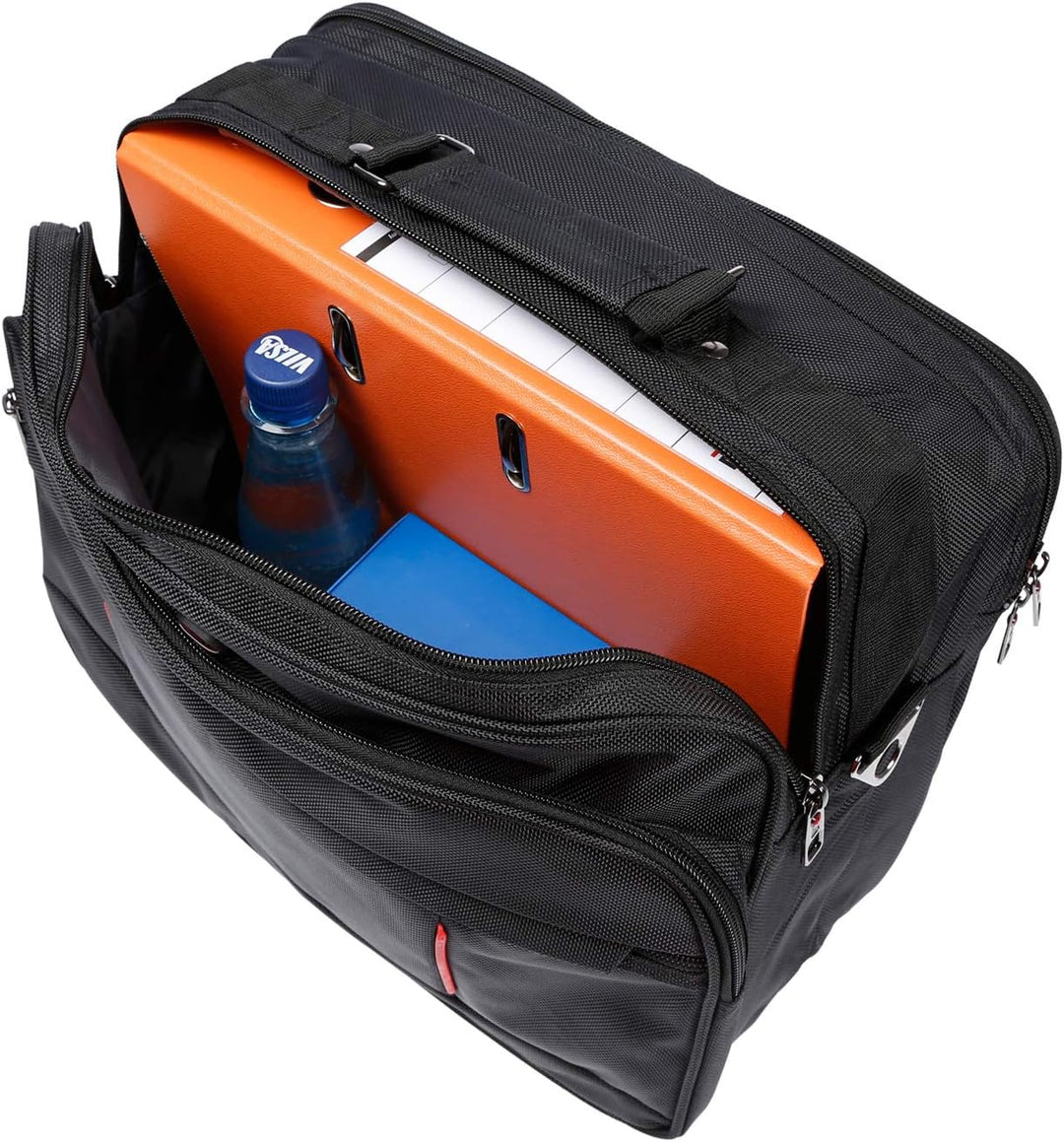 Christian Wippermann Hochwertige Flugbegleiter Arbeitstasche Herrentasche Bordcase Trolley XL Kreuz