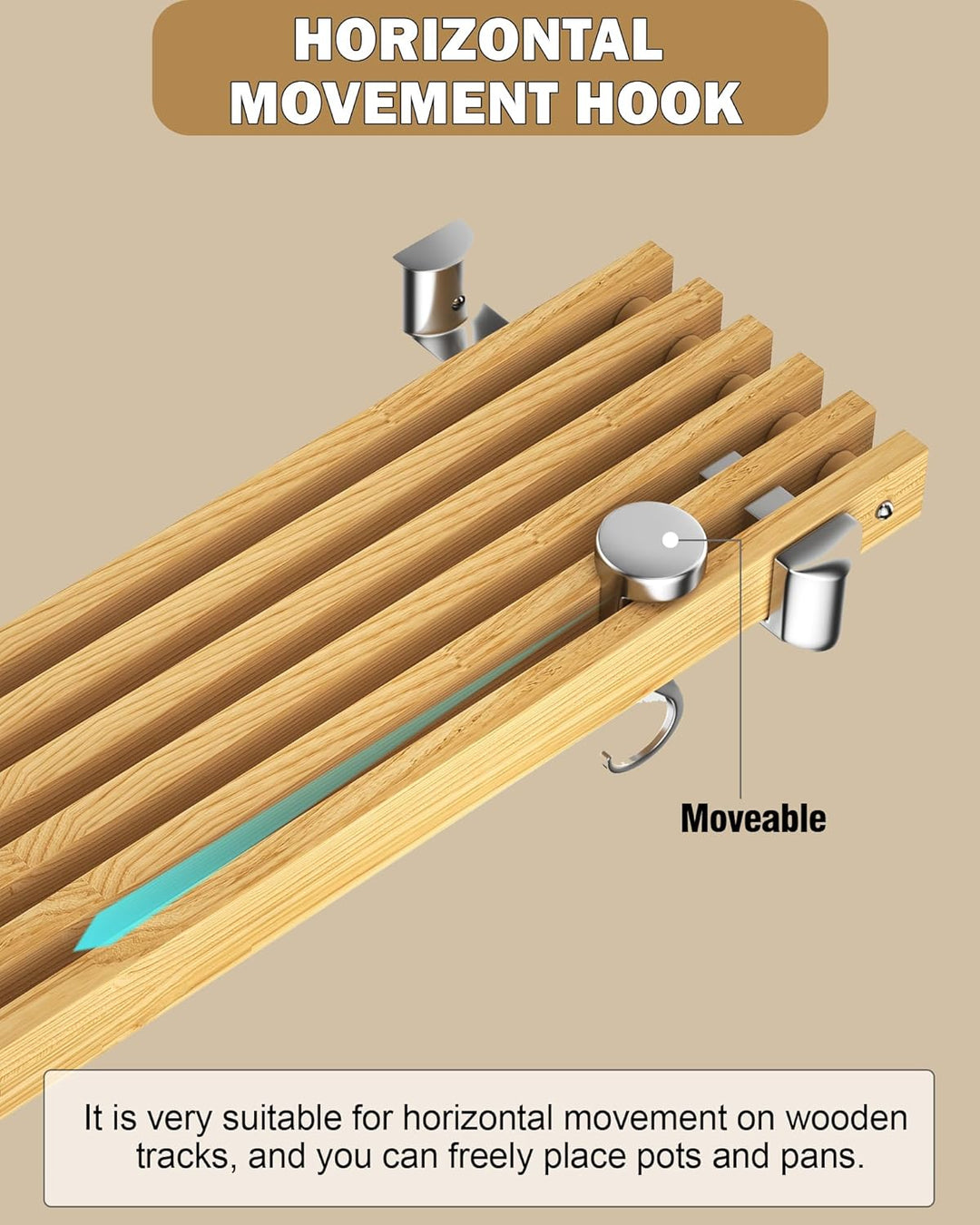 Cooks Standard Topfhalter aus massivem Guss, 4 Stück 4-er Packung, 4-er Packung