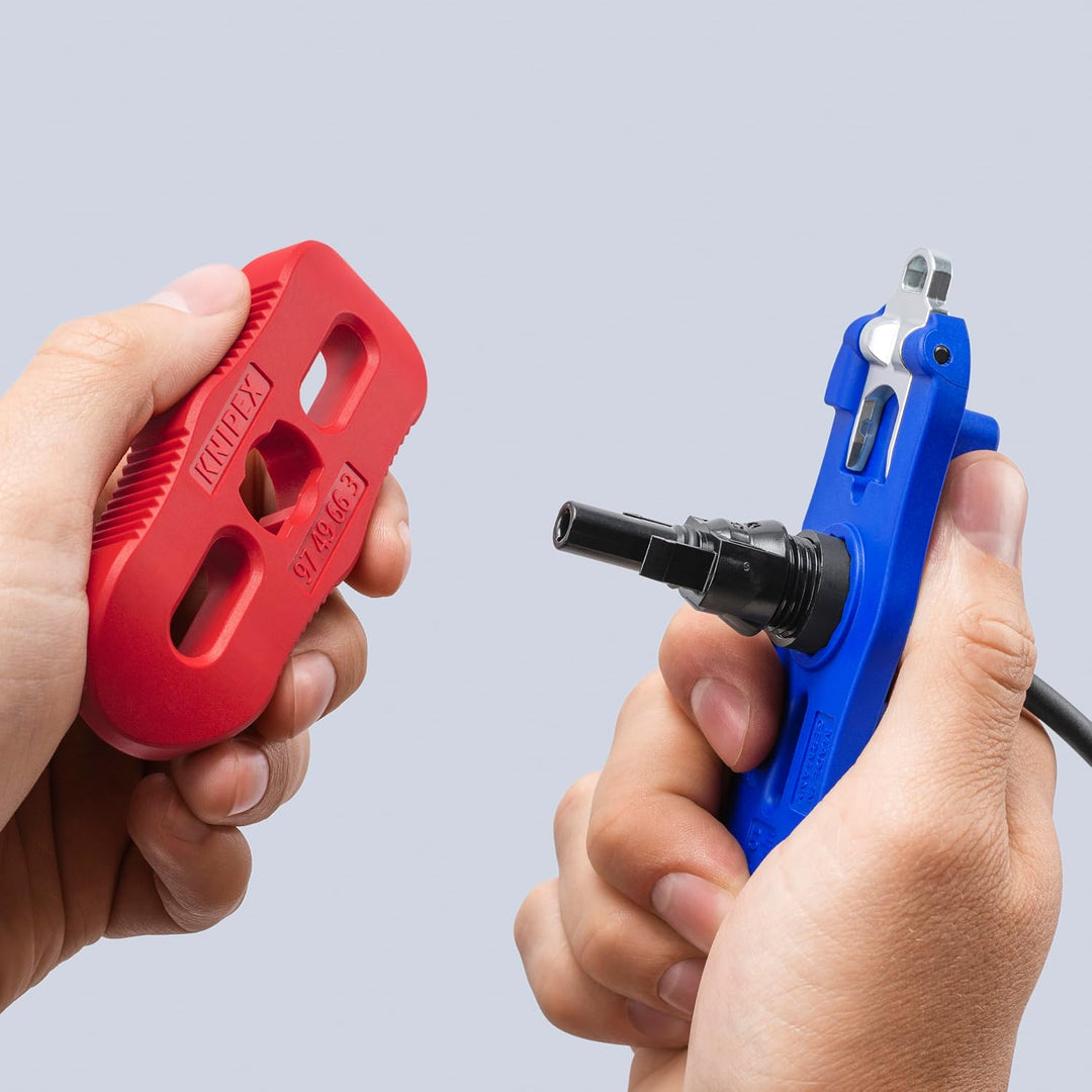 KNIPEX Montagewerkzeug-Set, 97 49 66 3 | für Solar-Steckverbinder MC4 & MC4 Evo 2. 150 mm