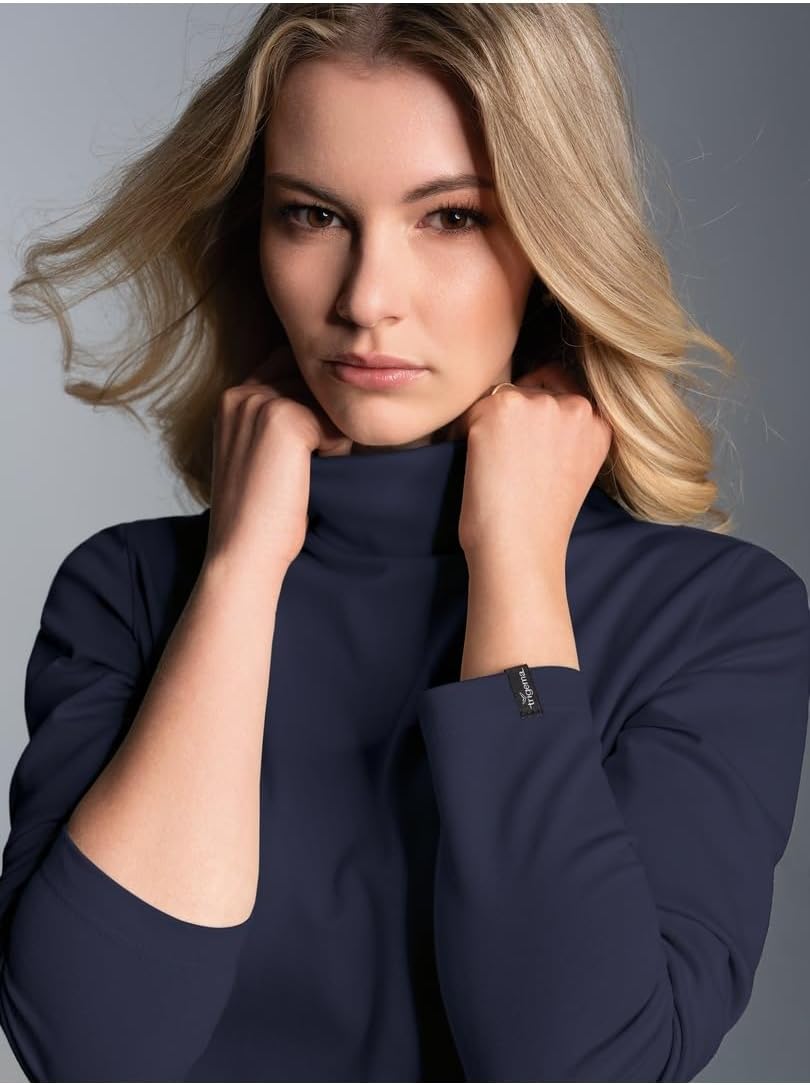 Trigema Damen 502010 Rollkragenpullover XS Navy, XS Navy