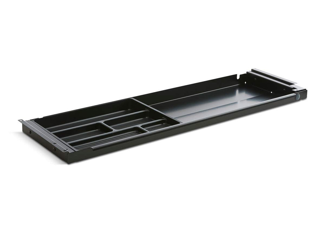 TecLines TUS001B Untertisch Schublade inkl. Kunststoffeinsatz L, schwarz