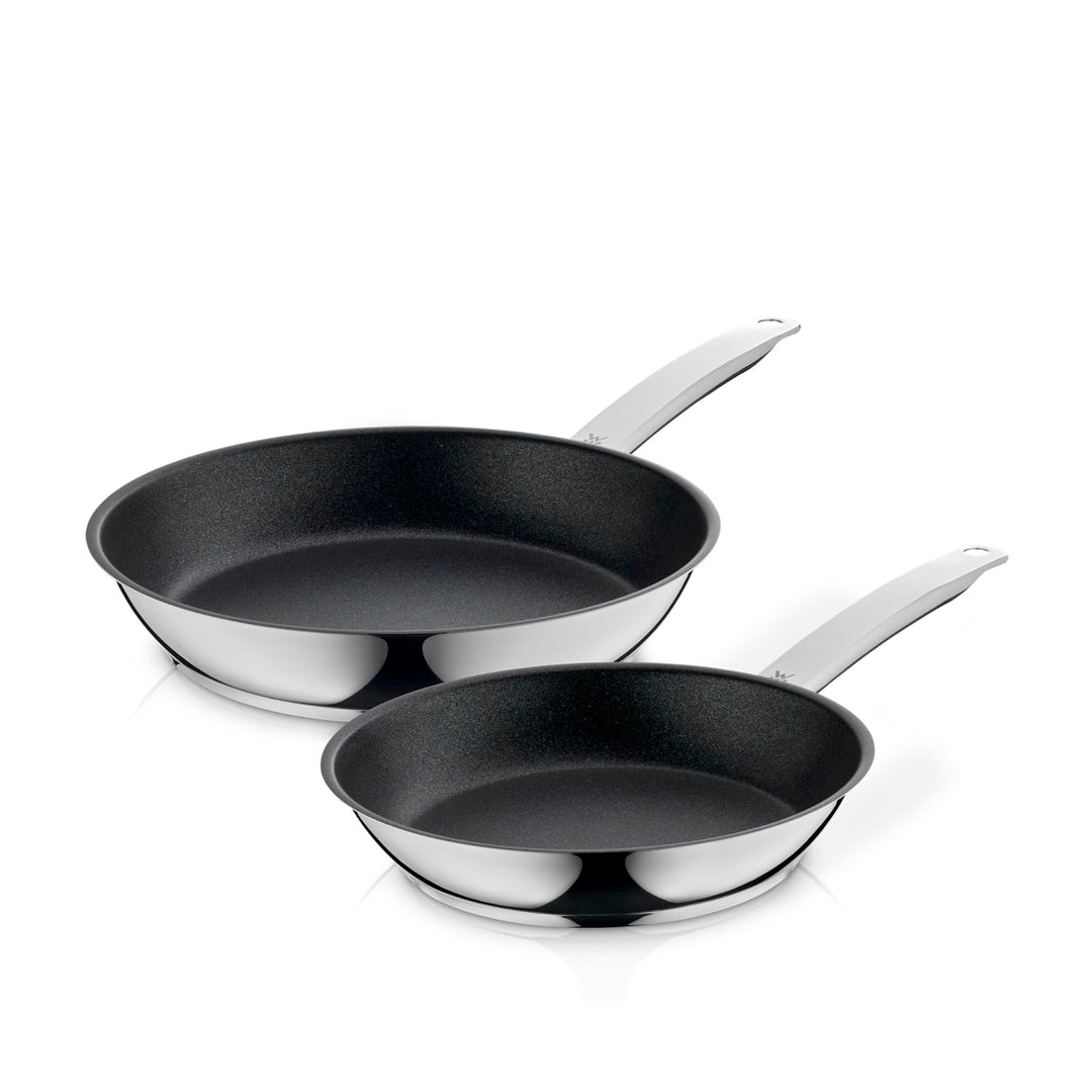 WMF Permadur Advance Pfannenset Induktion 2-teilig, Bratpfanne 28 + 24 cm, Edelstahlpfanne, Cromarga