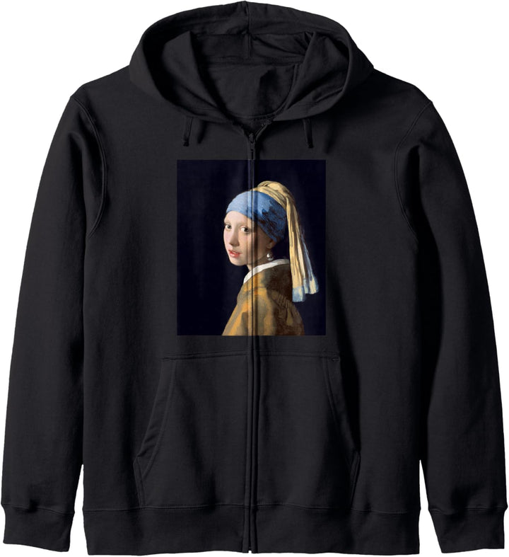 Mädchen mit Perlenohrring von Johannes Vermeer Kapuzenjacke