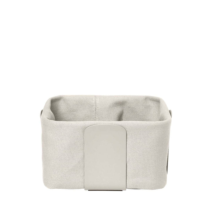 blomus Brotkorb -DESA- | Stahl pulverbeschichtet/100% Baumwolle | Moonbeam | Grösse S | H 10 cm x B