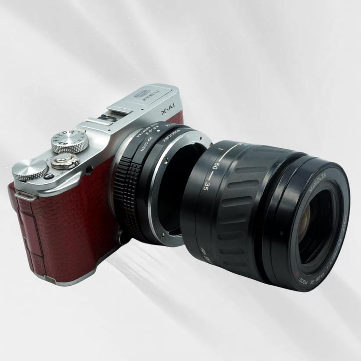 PHOLSY Objektivadapter mit Blendenring Kompatibel mit Sony A und Minolta AF Mount Objektiv auf FX Mo