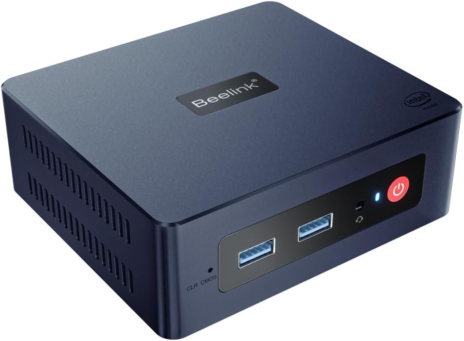 Beelink MINI S Mini-PC mit Windows 11 PRO und Intel N5095 CPU, 8 GB RAM und bis zu 256 GB SSD[MINI-S