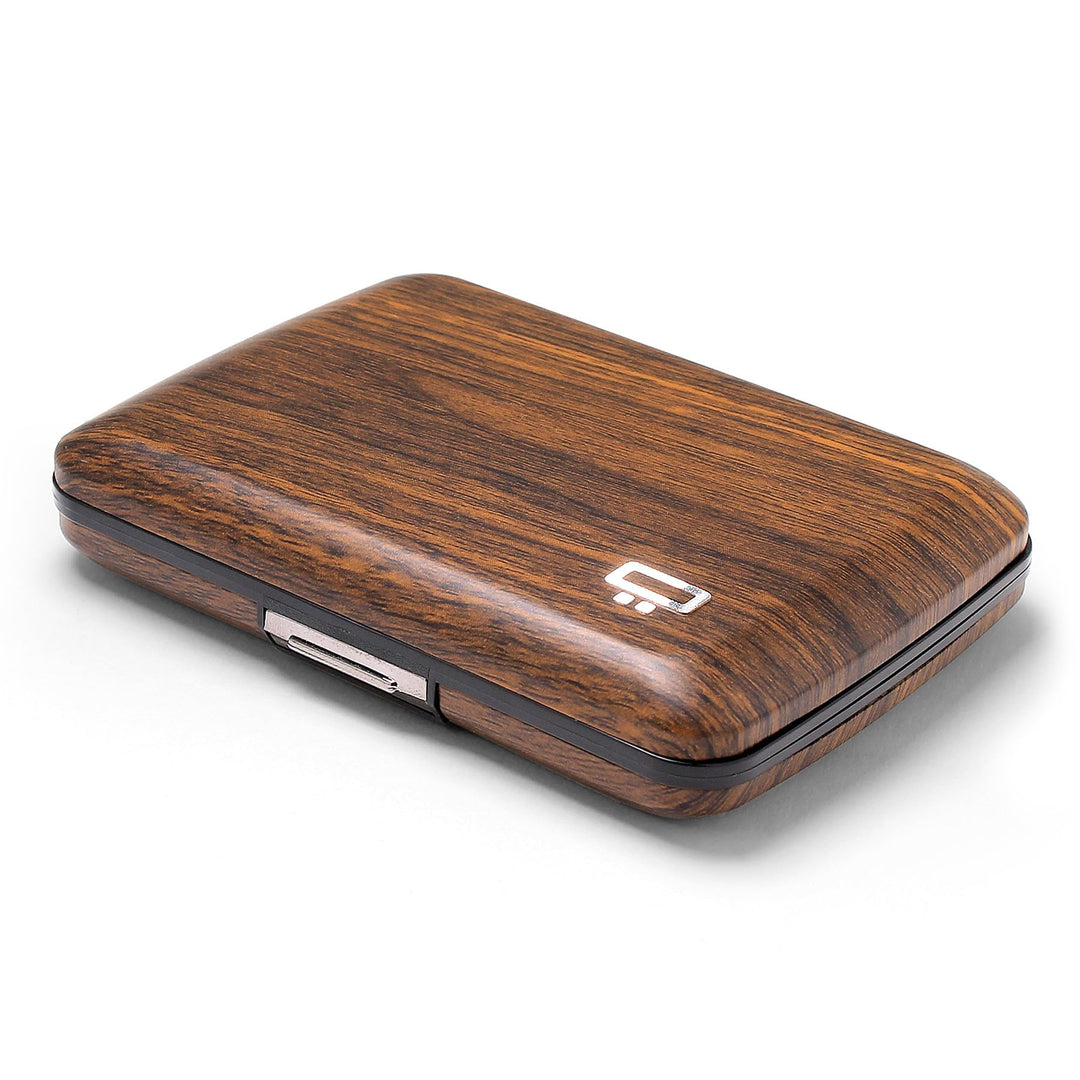 OGON Aluminium Geldbörse Smart Case V2 - Einfache Lagerung - Metallverschluss - Kartenetui mit RFID-
