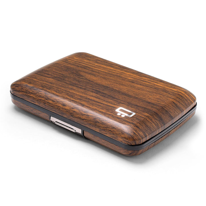 OGON Aluminium Geldbörse Smart Case V2 - Einfache Lagerung - Metallverschluss - Kartenetui mit RFID-