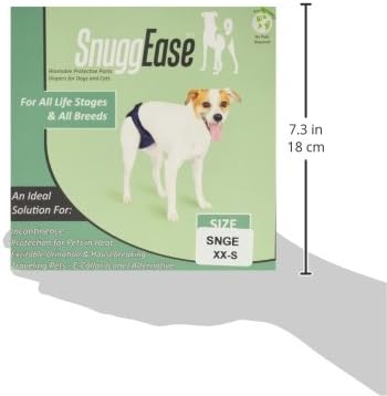 Integrated Pet Solutions SnuggEase Hundewindel, waschbar, Einzeln, XX-Small, marineblau Einzeln XX-S