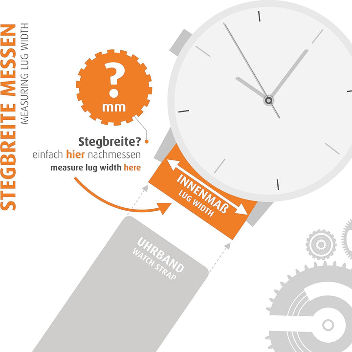 Skagen Uhrenarmband 22mm Edelstahl Titan/Silber - SKW6108