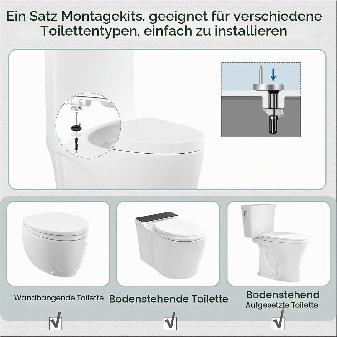 WOLTU WC Sitz mit Absenkautomatik,Toilettensitz Motiv,Klodeckel mit Quick-Release-Funktion und Antib