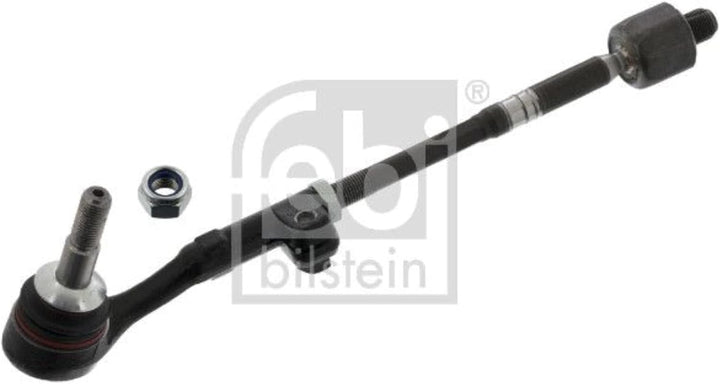 febi bilstein 27718 Spurstange mit Endstück und Sicherungsmutter , 1 Stück Vorderachse links, Vorder