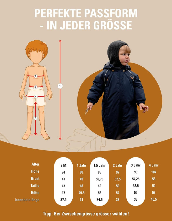 Mikk-line Schneeanzug Baby | Nylon Kleinkinder | Schneeanzüge Für Jungen Und Mädchen | Wasserdicht 2