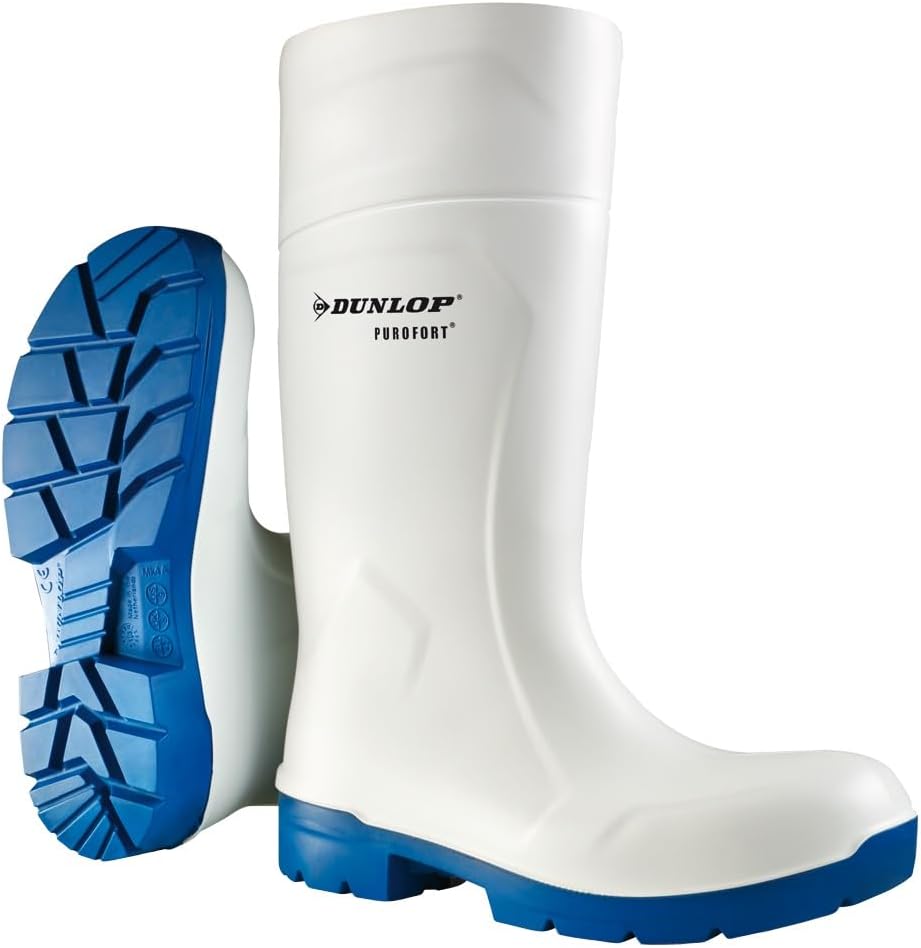 Dunlop PUROFORT MultiGrip Safety weiss, Arbeitsgummistiefel 42 EU Weiss, 42 EU Weiss