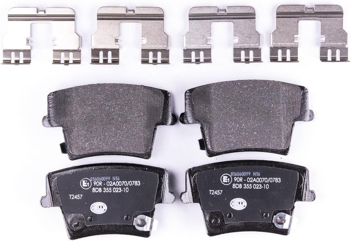 HELLA PAGID 8DB 355 023-101 Bremsbelagsatz - T2457 - Dicke/Stärke: 17.8mm - mit akustischer Verschle
