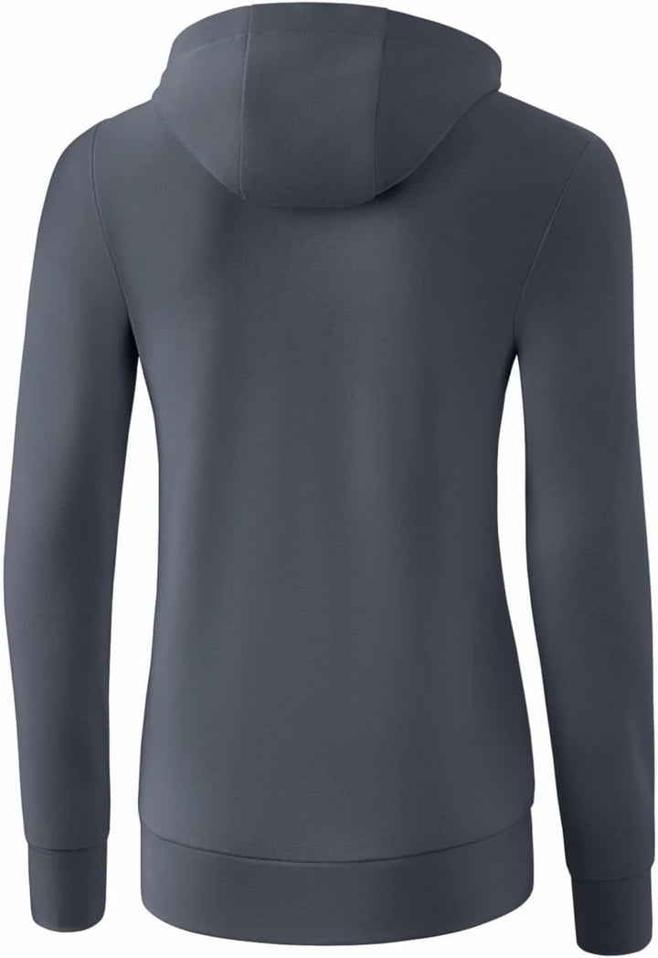 Erima Damen Basic Kapuzensweat Jacke 34 Slate Grey, 34 Slate Grey