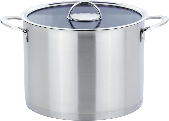 GSW 893268 Elegance Alleskocher mit Glasdeckel 26cm / ca. 10,0 Liter, Edelstahl, Silber, 26 cm, 2-Ei