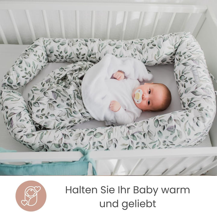 MIMUSELINA Babydecke Baumwolle - Super Warme Baby Blanket für Winter und Herbst - Kuscheldecke Baby