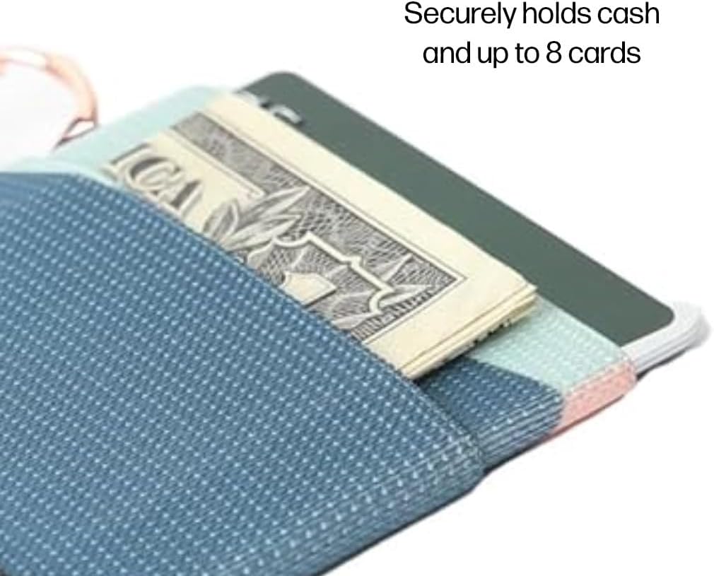 Thread Wallets Schlanke, minimalistische Brieftasche, Kreditkartenetui mit Vordertasche (Einheitsgrö
