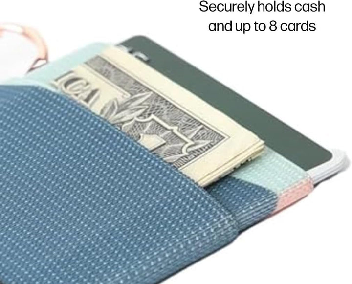 Thread Wallets Schlanke, minimalistische Brieftasche, Kreditkartenetui mit Vordertasche (Einheitsgrö
