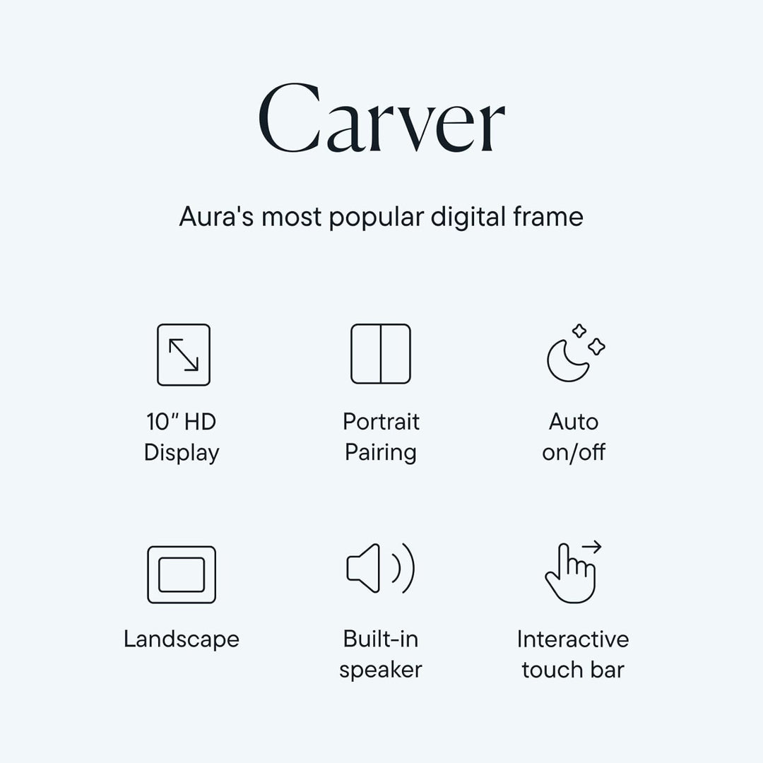 Aura Carver digitaler Bilderrahmen Carver - Gravel