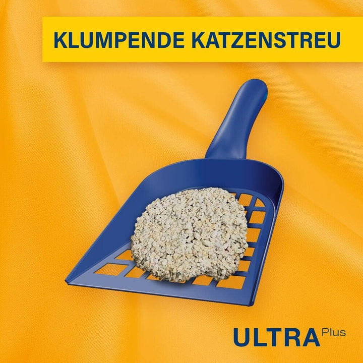 CATSAN Ultra Plus – Katzenstreu aus feinen natürlichen Tonkörnchen – 1 x 5 Liter, 5 L