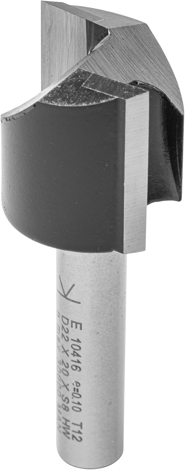 ENT 10416 Nutfräser HW, Schaft (S) 8 mm, Durchmesser (D) 22 mm, NL 20 mm, SL 32 mm, GL 52 mm D=22 /