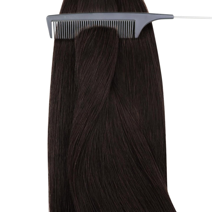 YoungSee Nanoring Extensions Echthaar Braun 40 cm Nanoring Hair Extensions Nano Ring Extensons Nanor