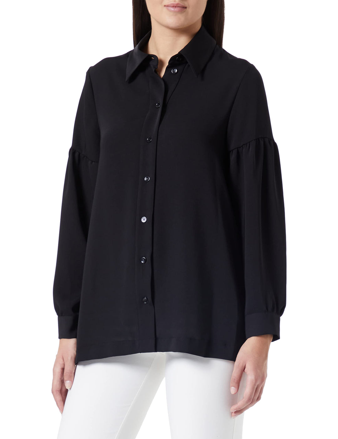 Seidensticker Damen Bluse - Fashion Bluse - Regular Fit - tailliert - Hemd Blusen Kragen - Bügelleic