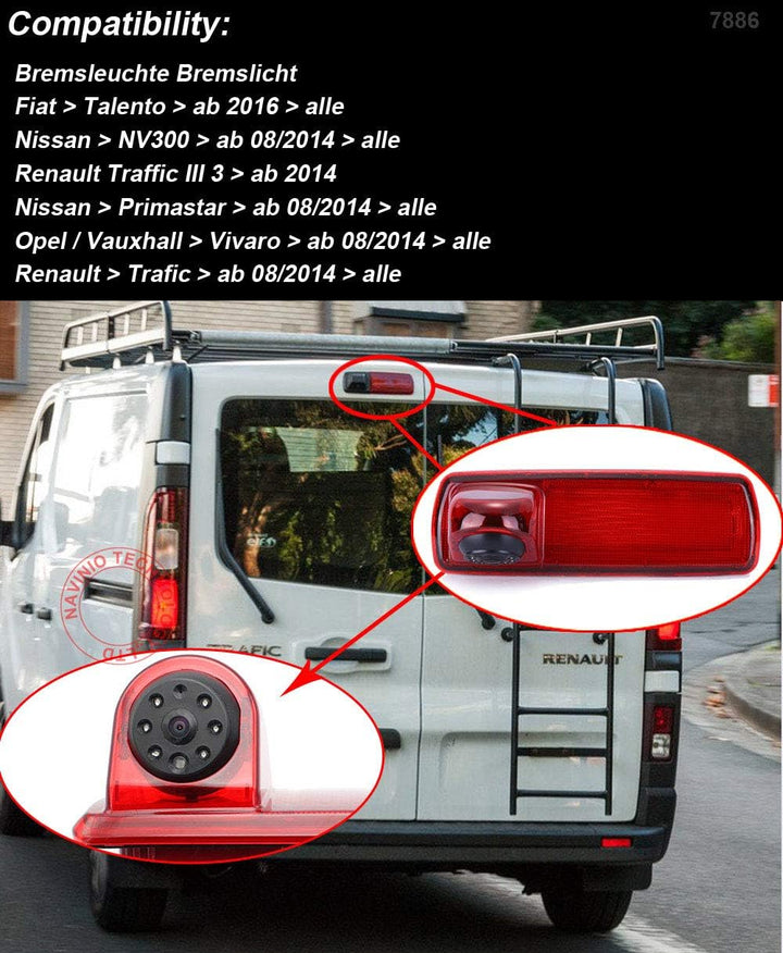 Auto Dritte Dach Top Mount Bremsleuchte Kamera Bremslicht Rückfahrkamera für FIAT talento Nissan NV3
