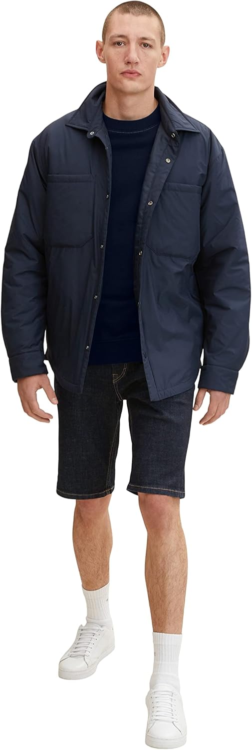 TOM TAILOR Herren Bermuda Jeans Shorts 29 10114 - Clean Dark Stone Blue Denim, 29 10114 - Clean Dark