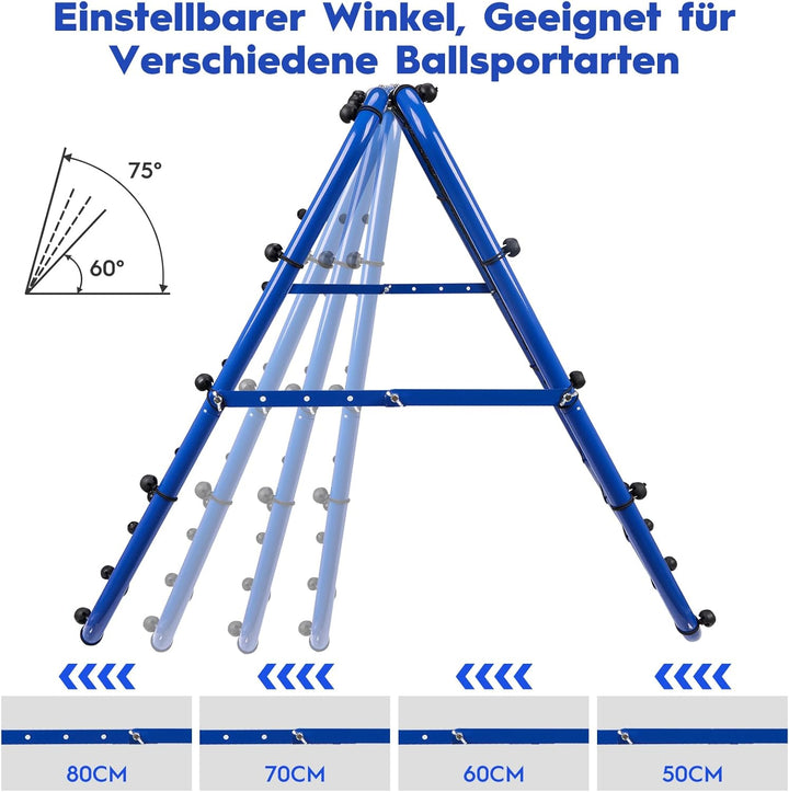 Rebounder für Fussball – Verstellbares Doppelseitiges Rebounder-Netz mit Ziel, für Fussball, Basebal