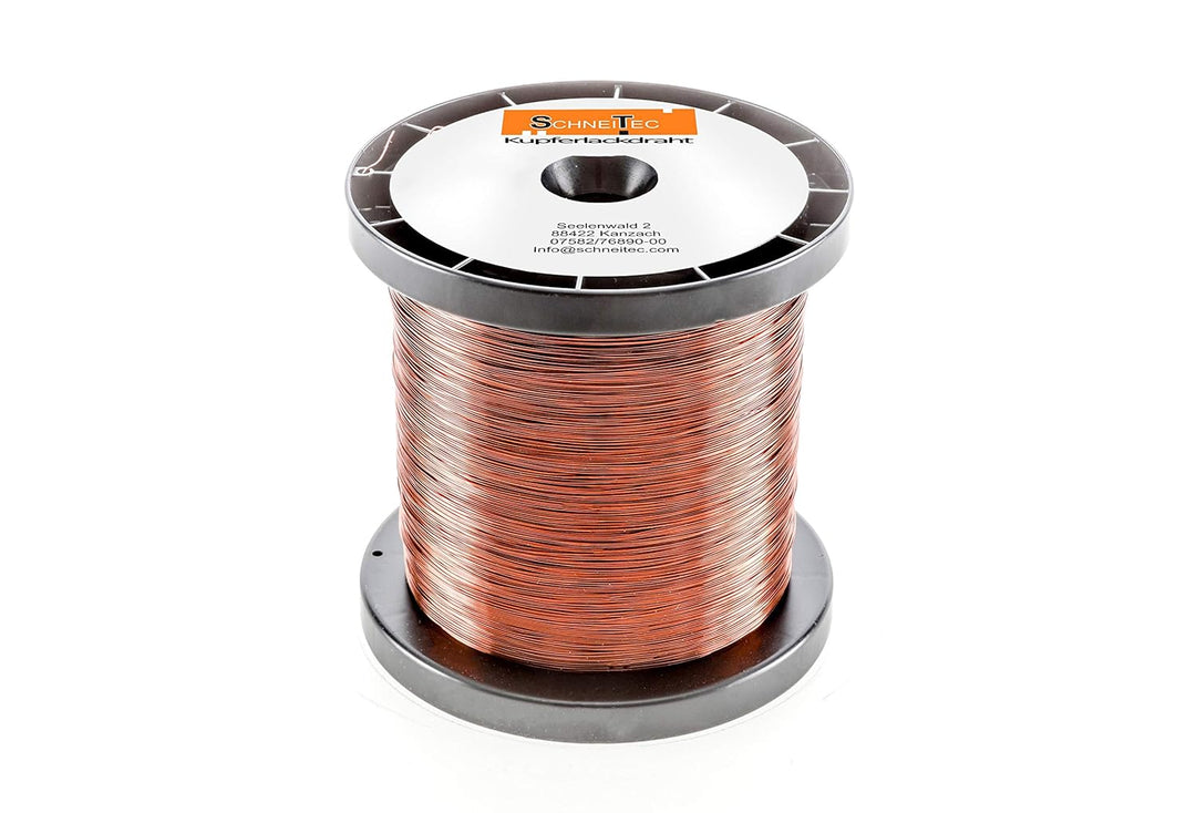 Kupferlackdraht W210 Ø 0,10 mm 200 g CU Lackdraht Grad 2 CUL Kupferdraht Gewicht 200 Gramm Durchmess