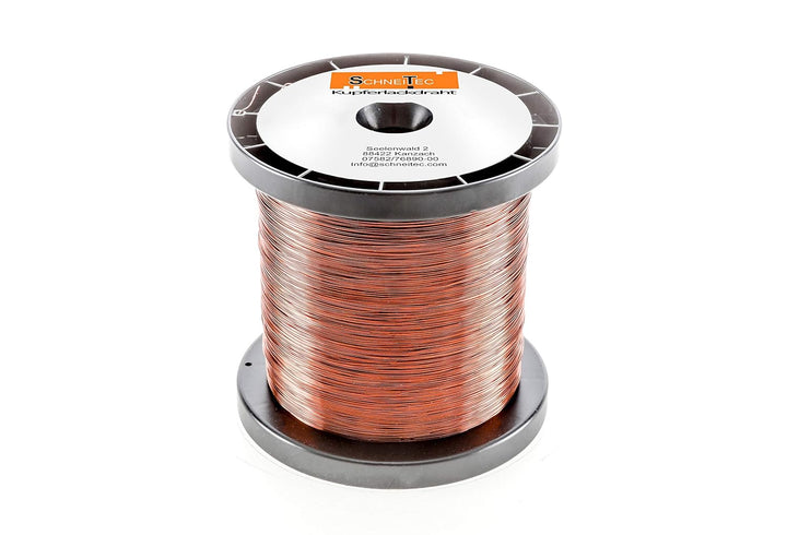 Kupferlackdraht W210 Ø 0,10 mm 200 g CU Lackdraht Grad 2 CUL Kupferdraht Gewicht 200 Gramm Durchmess