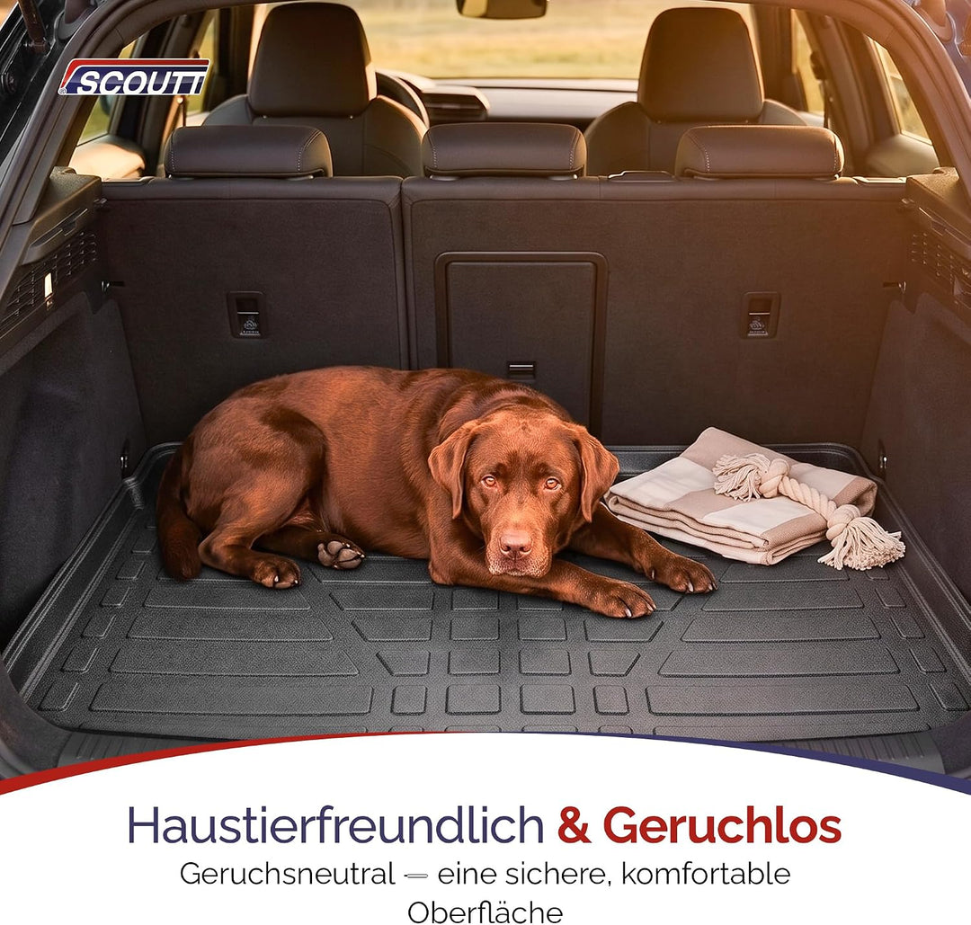 SCOUTT Kofferraumwanne passend für Kia Ceed SW Kombi 2007-2011, 3D TPE Allwetter mit hohem Rand Geri