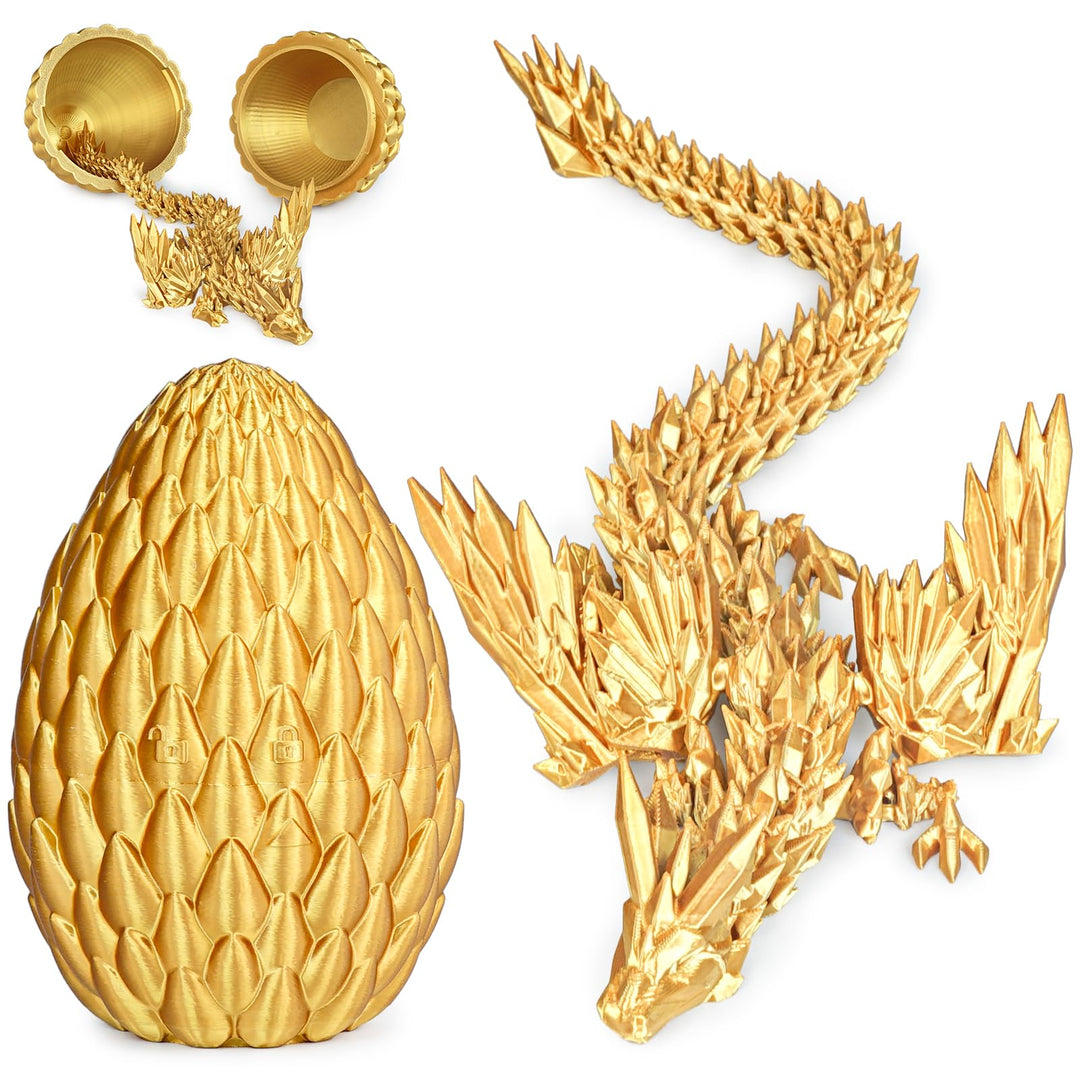 3D gedruckte Drachen Eier mit beweglichem Drachen Sammler Figuren Fidget Spielzeug für Erwachsene Ki