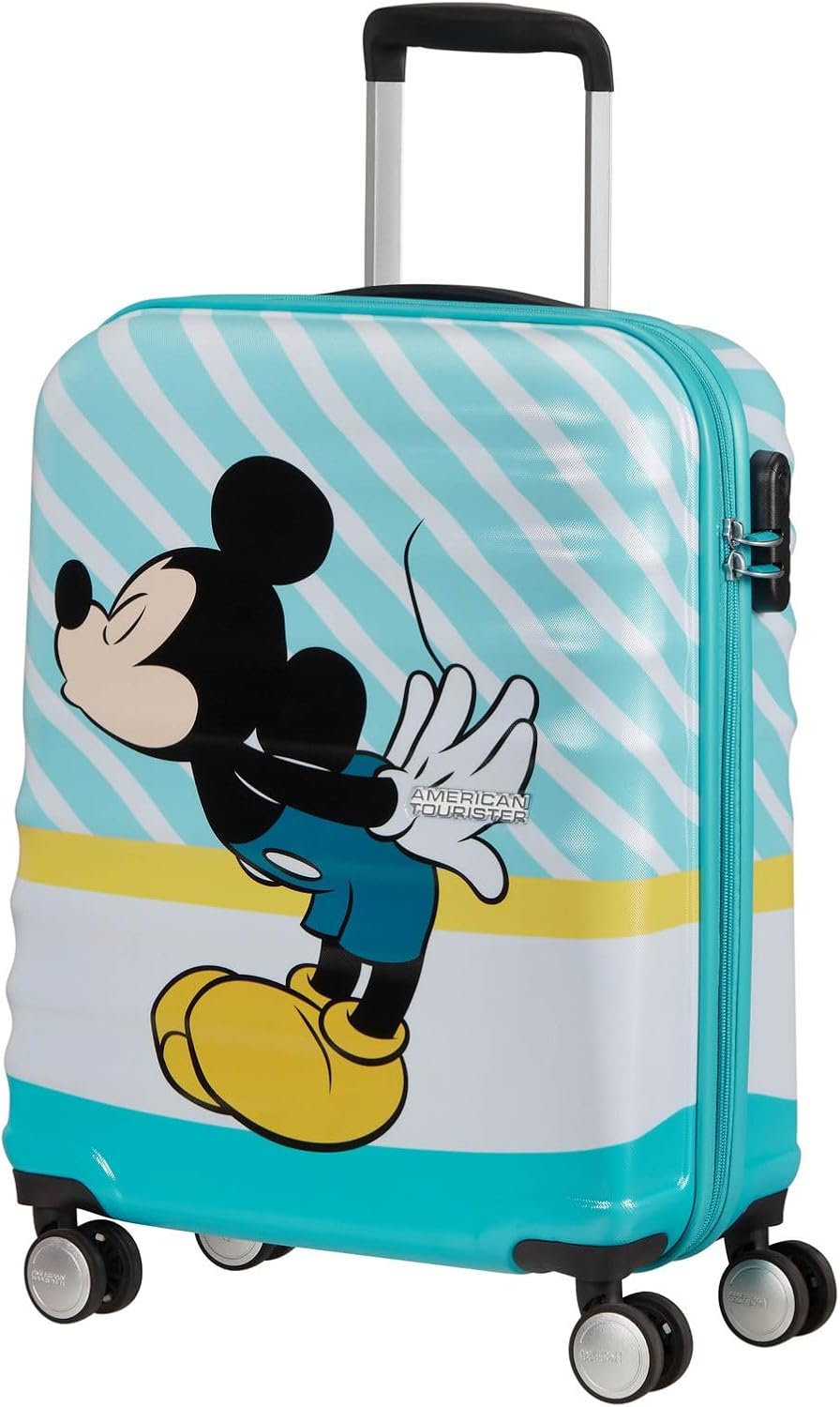 American Tourister Wavebreaker Disney - Spinner Mehrfarbig (Mickey Blue Kiss) S(55 cm - 36 L), Mehrf