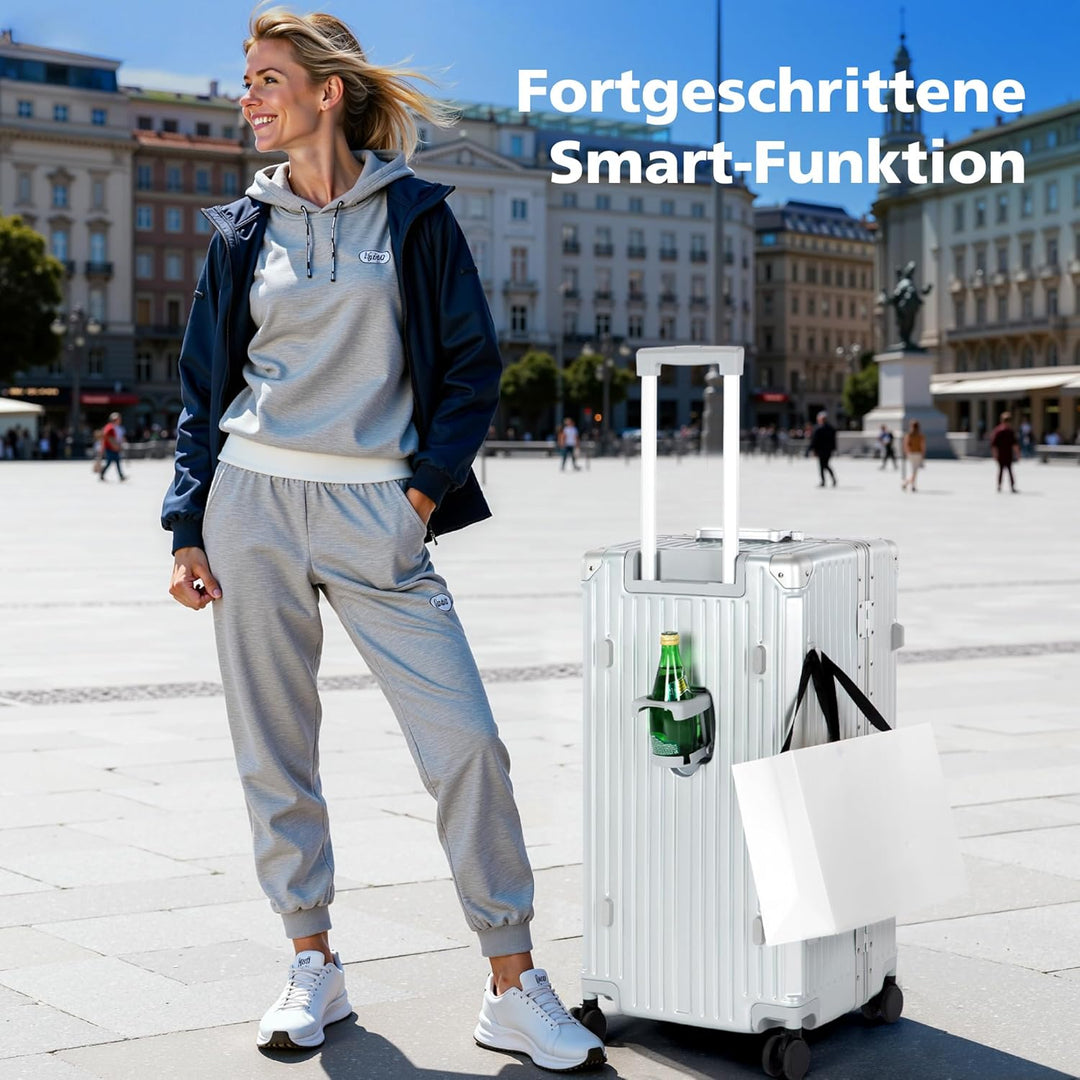 ALPHA CAMP Koffer Grösse XXL Reisekoffer Leicht Hartschalenkoffer Polycarbonat 105L Luggage Suitcase