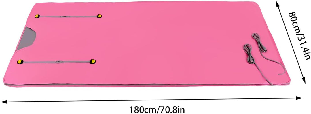 Infrarot-Saunadecke, 180x80cm Fern-Infrarot-Sauna Decke, 2 Zonen Fernbedienung, Saunasack Körper Sha