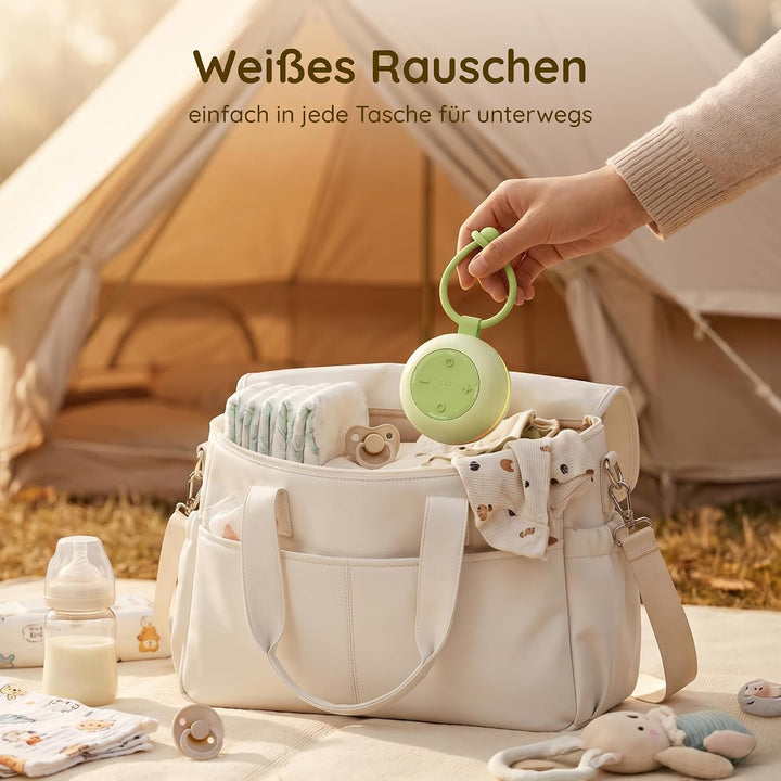 White Noise Machine Baby mit Nachtlicht &amp; Tragbar, Weisses Rauschen Baby
