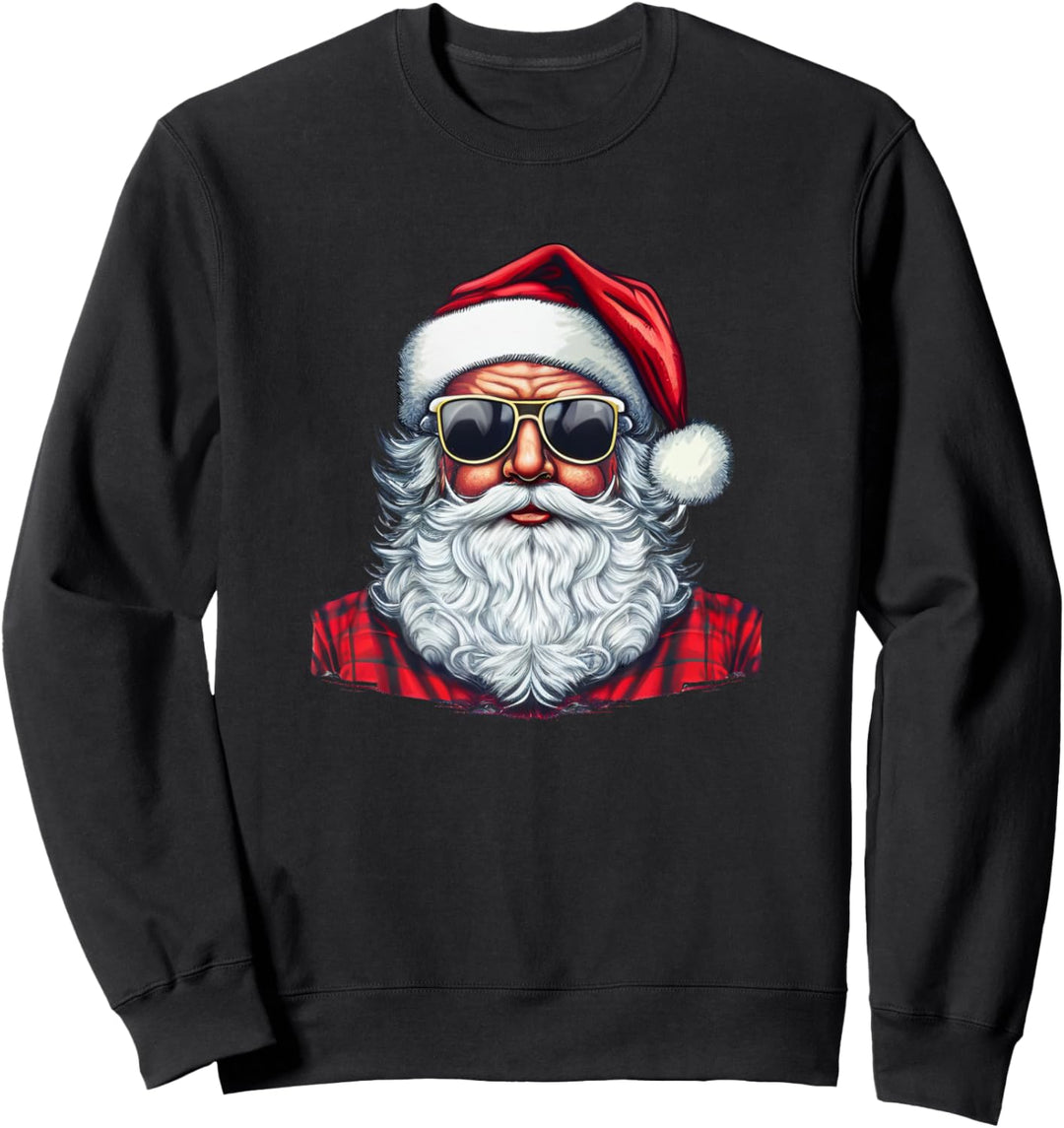 Xmas Santa Claus Weihnachtsmann mit Sonnenbrille Weihnachten Sweatshirt
