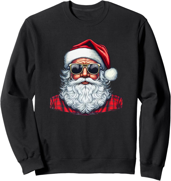 Xmas Santa Claus Weihnachtsmann mit Sonnenbrille Weihnachten Sweatshirt