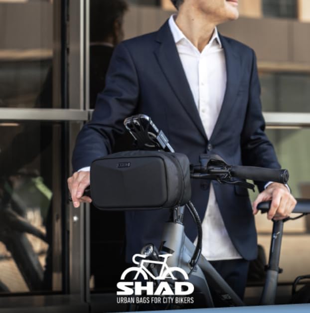 SHAD Bikes - fahrradtasche Lenker klein Executive Bar Bag 3L - Lenkertasche Fahrrad Klein Wasserdich