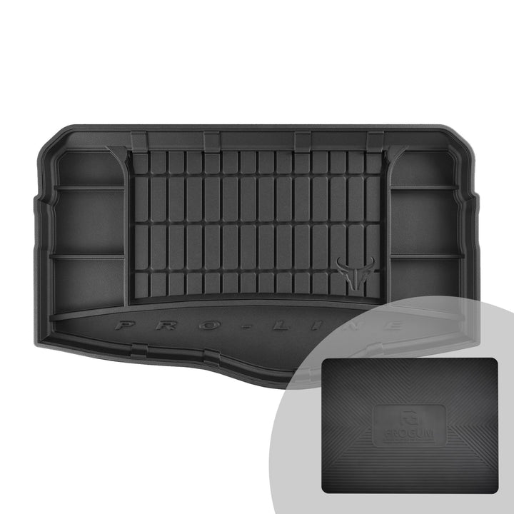 FROGUM ProLine 3D Gummimatte Exklusive Auto Kofferraummatte Kofferraumwanne für Volkswagen T-Cross a