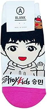 Women's Kpop [Stray Kids] Cartoon Character Socks- 8 Pairs Set- Made in Korea