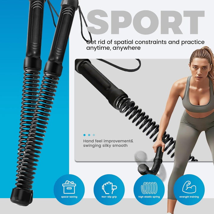 Battle Ropes, Battle rope ohne seil, Ohne Seil Geräuschfreies Heimfitnessgerät, Platzsparend, Leicht
