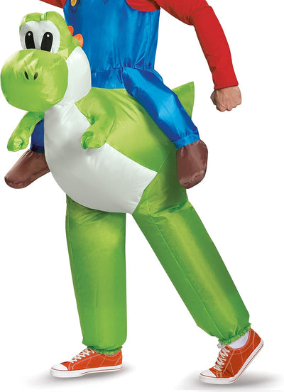 Disguise Herren-Kostüm Mario Riding Yoshi für Erwachsene, mehrfarbig, Einheitsgrösse