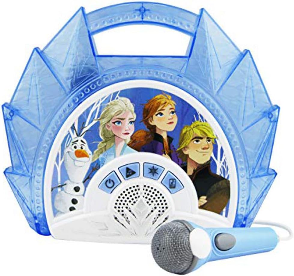Disney Eiskönigin 2 / Frozen 2 Karaoke Maschine mit Mikrofon für Kinder - eKids FR-115V2