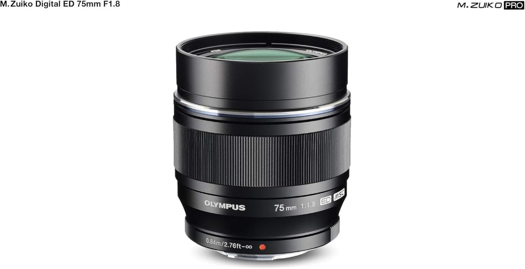 Olympus M.Zuiko Digital ED 75mm F1.8 Objektiv, lichtstarke Festbrennweite, geeignet für alle MFT-Kam